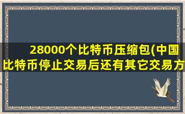 28000个比特币压缩包(中国比特币停止交易后还有其它交易方法吗)