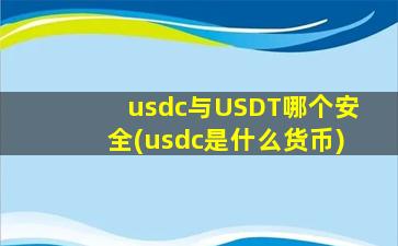 usdc与USDT哪个安全(usdc是什么货币)