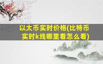 以太币实时价格(比特币实时k线哪里看怎么看)
