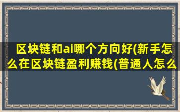 区块链和ai哪个方向好(新手怎么在区块链盈利赚钱(普通人怎么在区块链上挣钱))