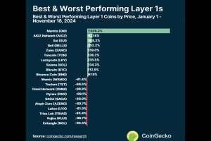 2024 年各 Layer1 公链表现如何？